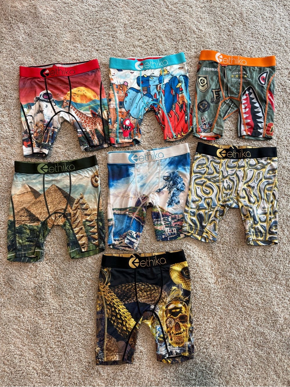 (7) Ethika boys underwear size M